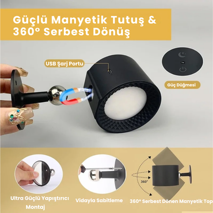 Taşınabilir Uzaktan Kumandalı LED Aydınlatma